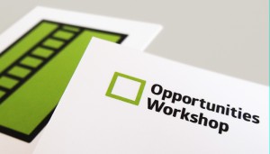 Business card design and print for Opportunities Workshop in Ipswich, Suffolk.