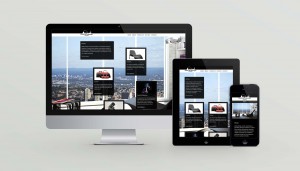 Responsive website design for luxury goods retailer Oakley Design London.