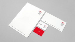 Stationery design for Ogilvy MacRae DeGory Architects, London.